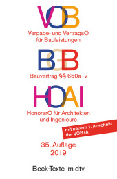 Vergabe- und VertragsO f�r Bauleistungen (VOB) ...