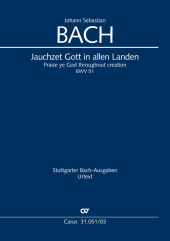 Kantate Nr.51 C-Dur, Klavierauszug