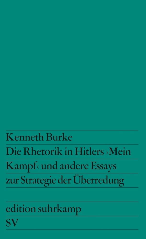 Die Rhetorik in Hitlers »Mein Kampf« und andere Essays zur Strategie der Überredung main product photo
