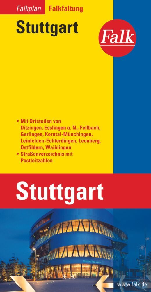 Falk Stadtplan Falkfaltung Stuttgart 1:22.500 main product photo