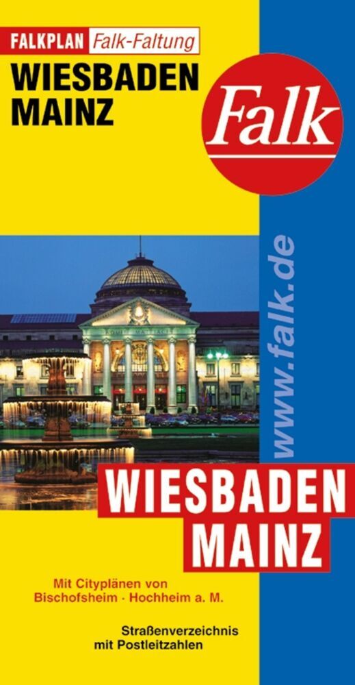 Falk Stadtplan Falkfaltung Wiesbaden, Mainz 1:23.000 main product photo