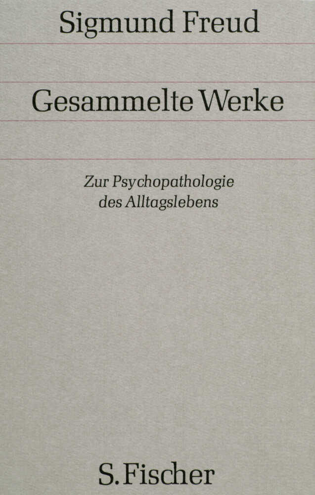 Zur Psychopathologie des Alltagslebens main product photo