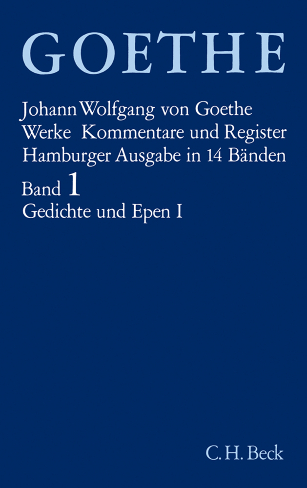 Goethes Werke Bd. 1: Gedichte und Epen I. Tl.1 main product photo