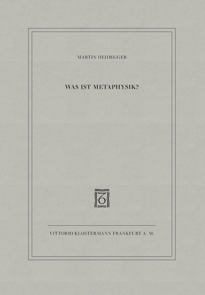 Was ist Metaphysik? main product photo