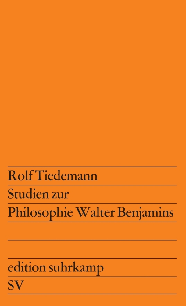 Studien zur Philosophie Walter Benjamins main product photo