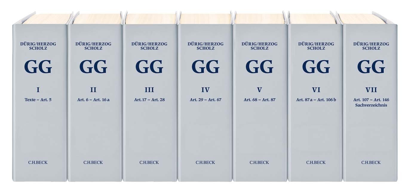 Grundgesetz (GG), Kommentar, 8 Ordner (Pflichtabnahme) main product photo