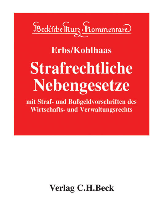 Strafrechtliche Nebengesetze main product photo