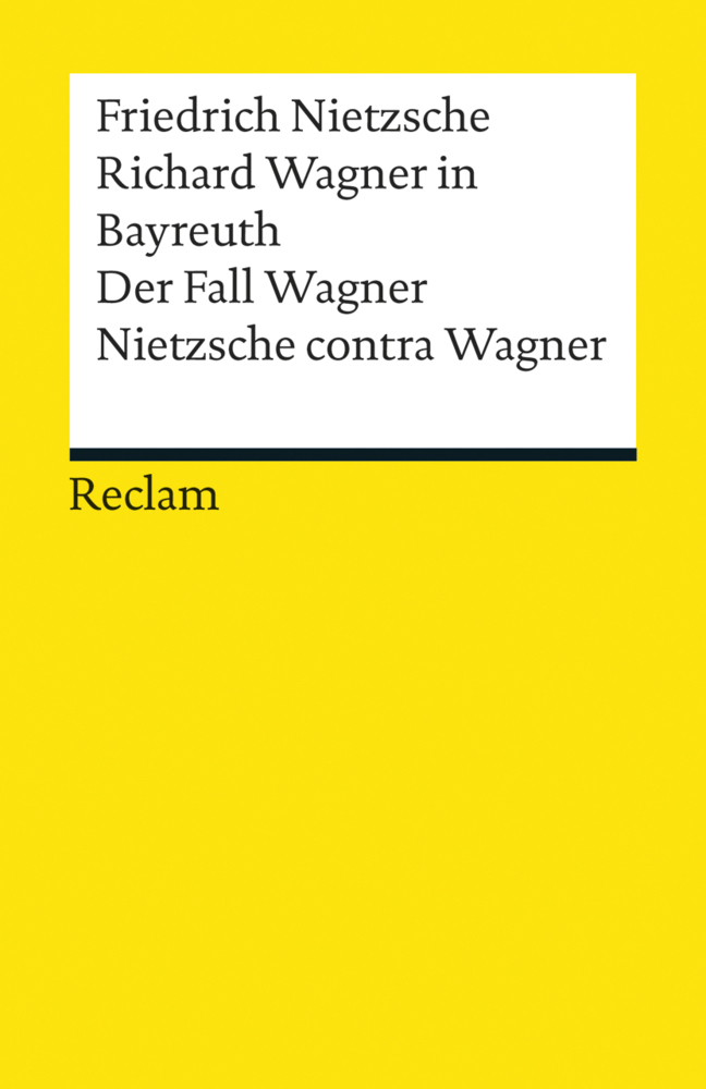 Richard Wagner in Bayreuth. Der Fall Wagner. Nietzsche contra Wagner main product photo