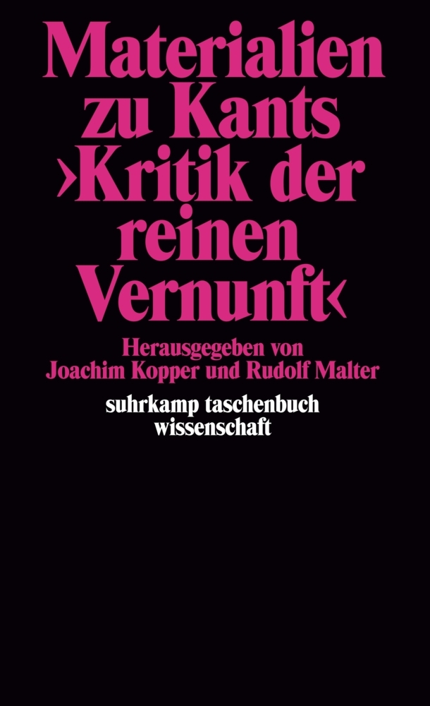 Materialien zu Kants »Kritik der reinen Vernunft« main product photo