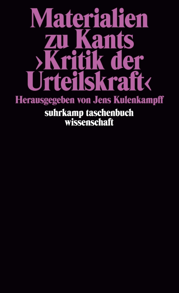 Materialien zu Kants >Kritik der Urteilskraft< main product photo