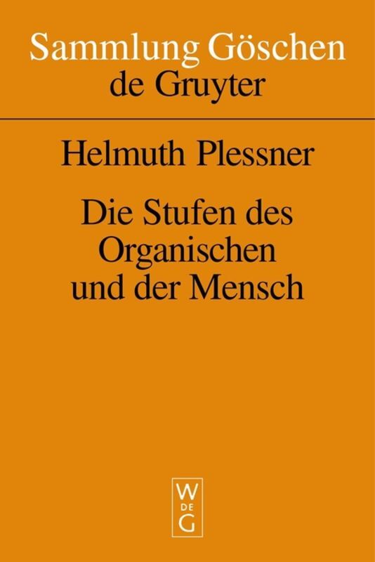 Die Stufen des Organischen und der Mensch main product photo