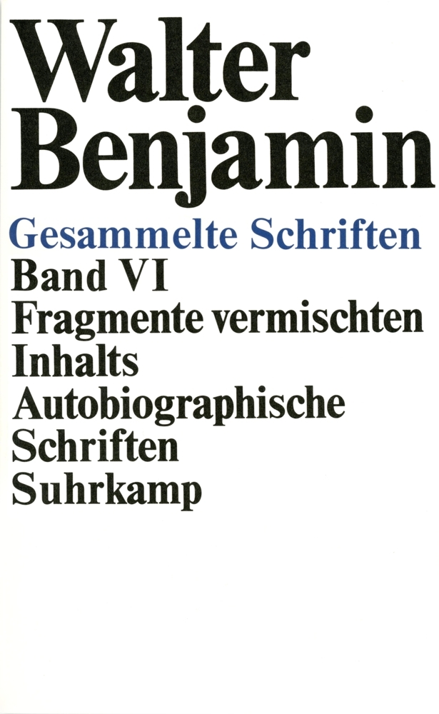 Fragmente vermischten Inhalts, Autobiographische Schriften main product photo