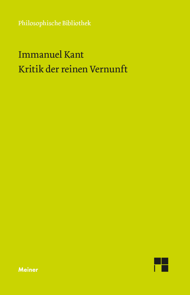 Kritik der reinen Vernunft main product photo