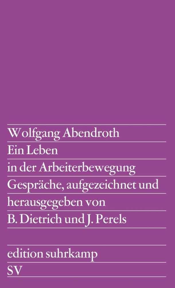 Ein Leben in der Arbeiterbewegung main product photo