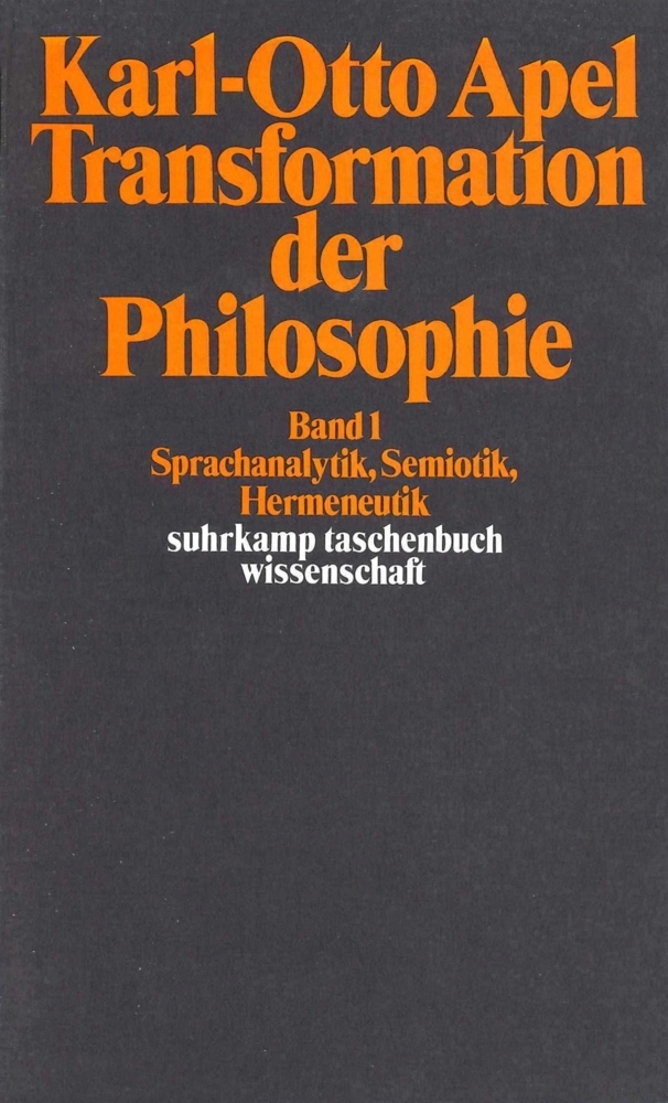 Transformation der Philosophie. Bd.1 main product photo