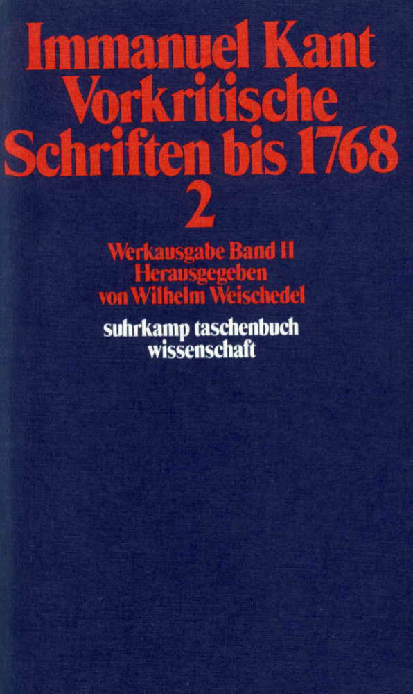 Vorkritische Schriften bis 1768. Tl.2 main product photo
