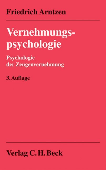 Vernehmungspsychologie main product photo