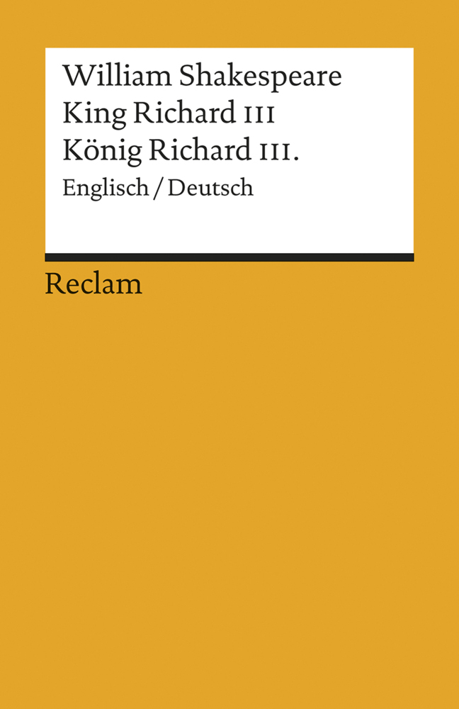 King Richard III / König Richard III.. Englisch/Deutsch main product photo