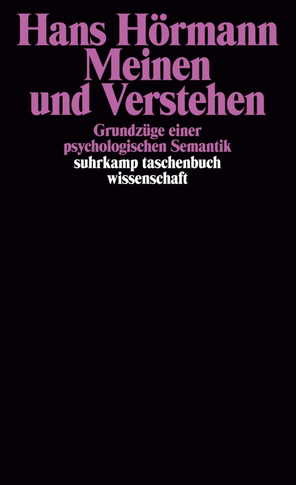 Meinen und Verstehen main product photo