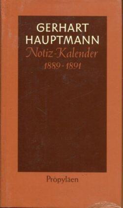 Notiz-Kalender 1889 bis 1891