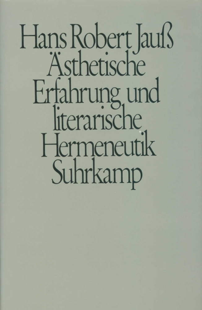 Ästhetische Erfahrung und literarische Hermeneutik main product photo