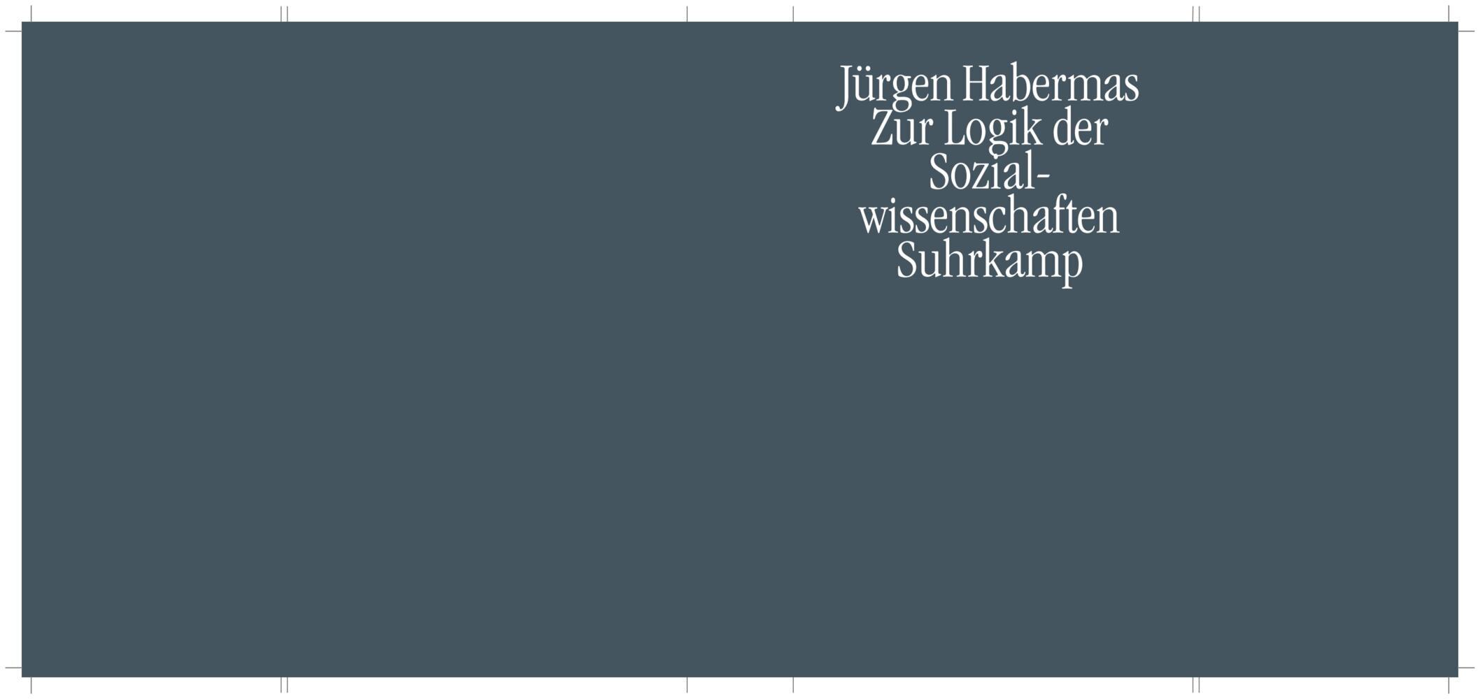 Zur Logik der Sozialwissenschaften main product photo