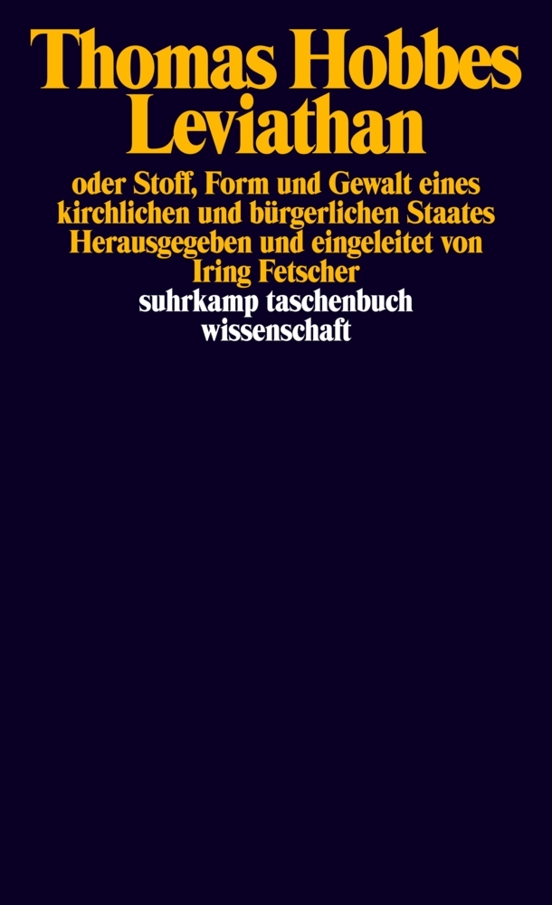 Leviathan oder Stoff, Form und Gewalt eines kirchlichen und bürgerlichen Staates main product photo