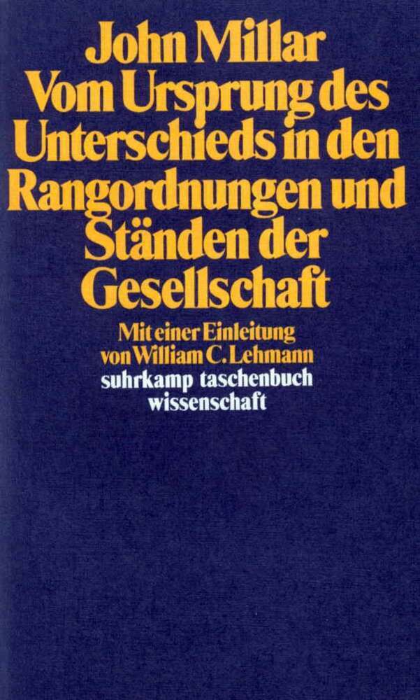 Vom Ursprung des Unterschieds in den Rangordnungen und Ständen der Gesellschaft main product photo