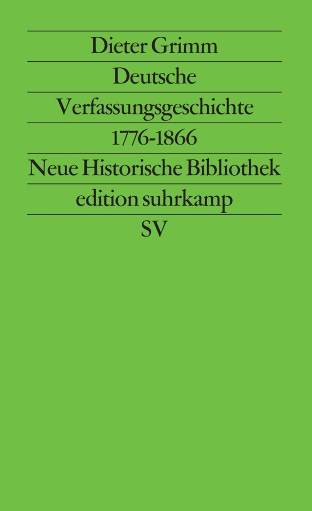 Deutsche Verfassungsgeschichte 1776-1866 main product photo
