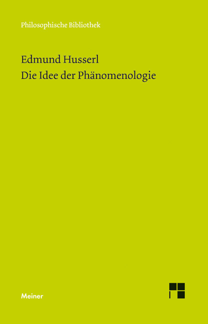 Die Idee der Phänomenologie main product photo