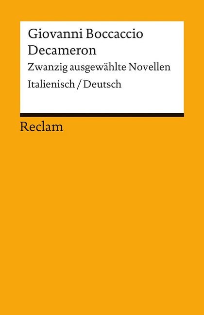 Decameron. Zwanzig ausgewählte Novellen. Italienisch/Deutsch main product photo