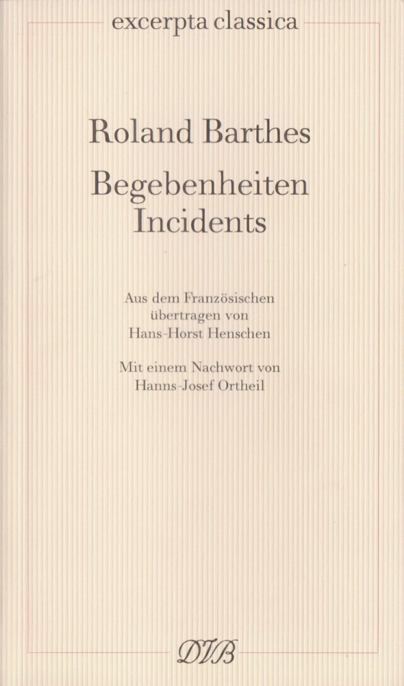 Begebenheiten /Incidents main product photo