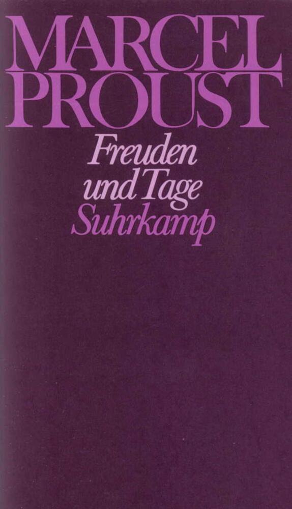 Freuden und Tage und andere Erzählungen und Skizzen aus den Jahren 1892-1896 main product photo