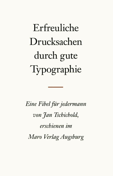 Erfreuliche Drucksachen durch gute Typographie main product photo
