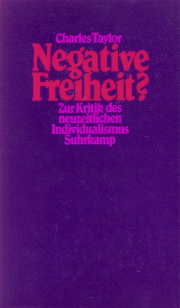 Negative Freiheit? main product photo