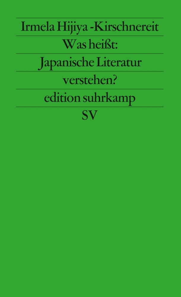 Was heißt: Japanische Literatur verstehen? main product photo