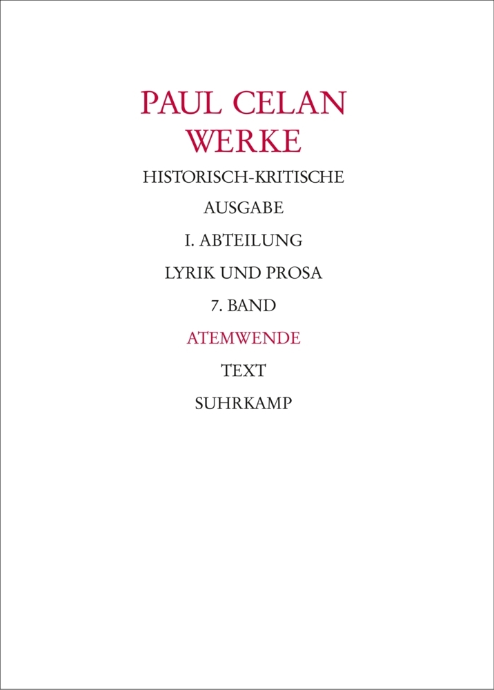 Werke. Historisch-kritische Ausgabe. I. Abteilung: Lyrik und Prosa, 2 Teile main product photo