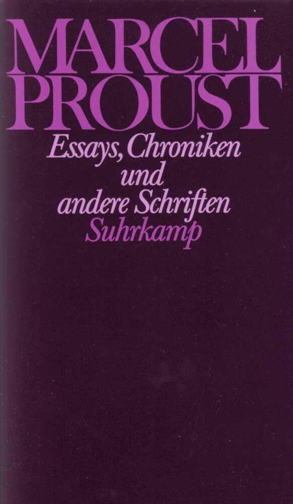 Essays, Chroniken und andere Schriften main product photo