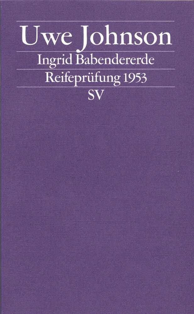 Ingrid Babendererde, Reifeprüfung 1953 main product photo