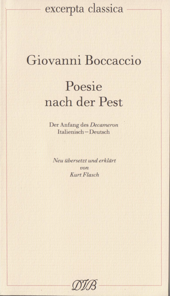 Poesie nach der Pest. Der Anfang des Decameron. Ital. /Dt. / Poesie nach der Pest. Der Anfang des Decameron. Ital. /Dt. main product photo