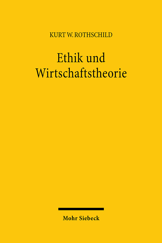 Ethik und Wirtschaftstheorie main product photo