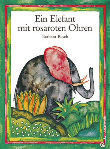 Ein Elefant mit rosaroten Ohren main product photo