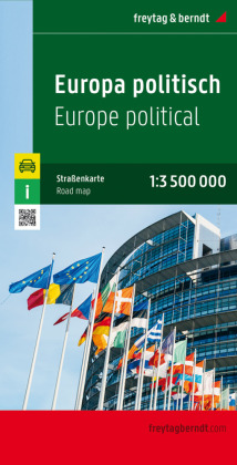 Europa politisch, Straßenkarte 1:3.500.000, freytag & berndt. Freytag & Berndt Mapa de carreteras Europa politico. Freytag & Berndt Autokaart Europ politiek; Freytag & Berndt Road map Europe political; Freytag & Berndt Carte routière Europe politique; Fre
