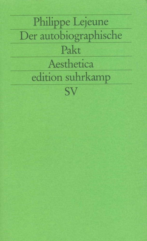 Der autobiographische Pakt main product photo