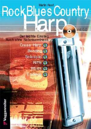 Rock Blues Country Harp, m. 1 Audio-CD