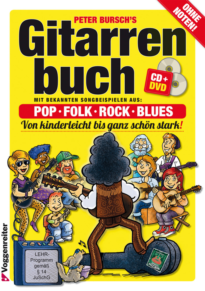 Gitarrenbuch, m. Audio-CD u. DVD. Bd.1. Bd.1 main product photo