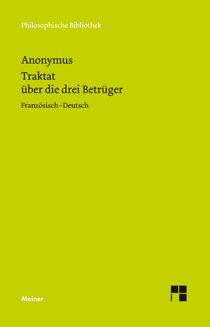 Traktat über die drei Betrüger. Traité des trois imposteurs main product photo