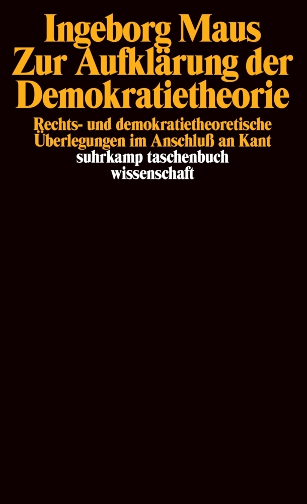 Zur Aufklärung der Demokratietheorie main product photo