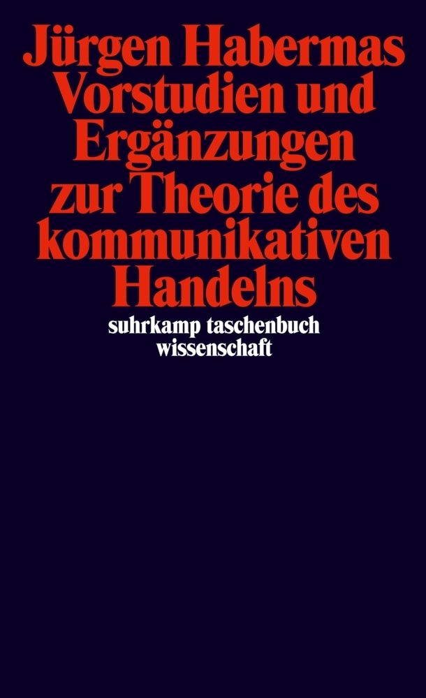 Vorstudien und Ergänzungen zur Theorie des kommunikativen Handelns main product photo