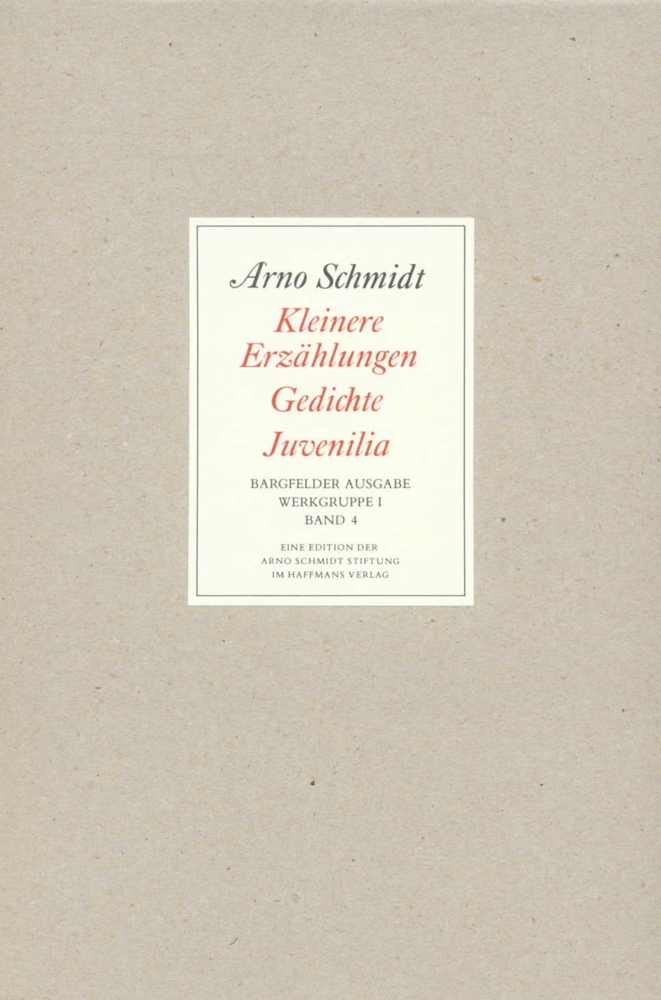 Kleinere Erzählungen, Gedichte, Juvenilia main product photo